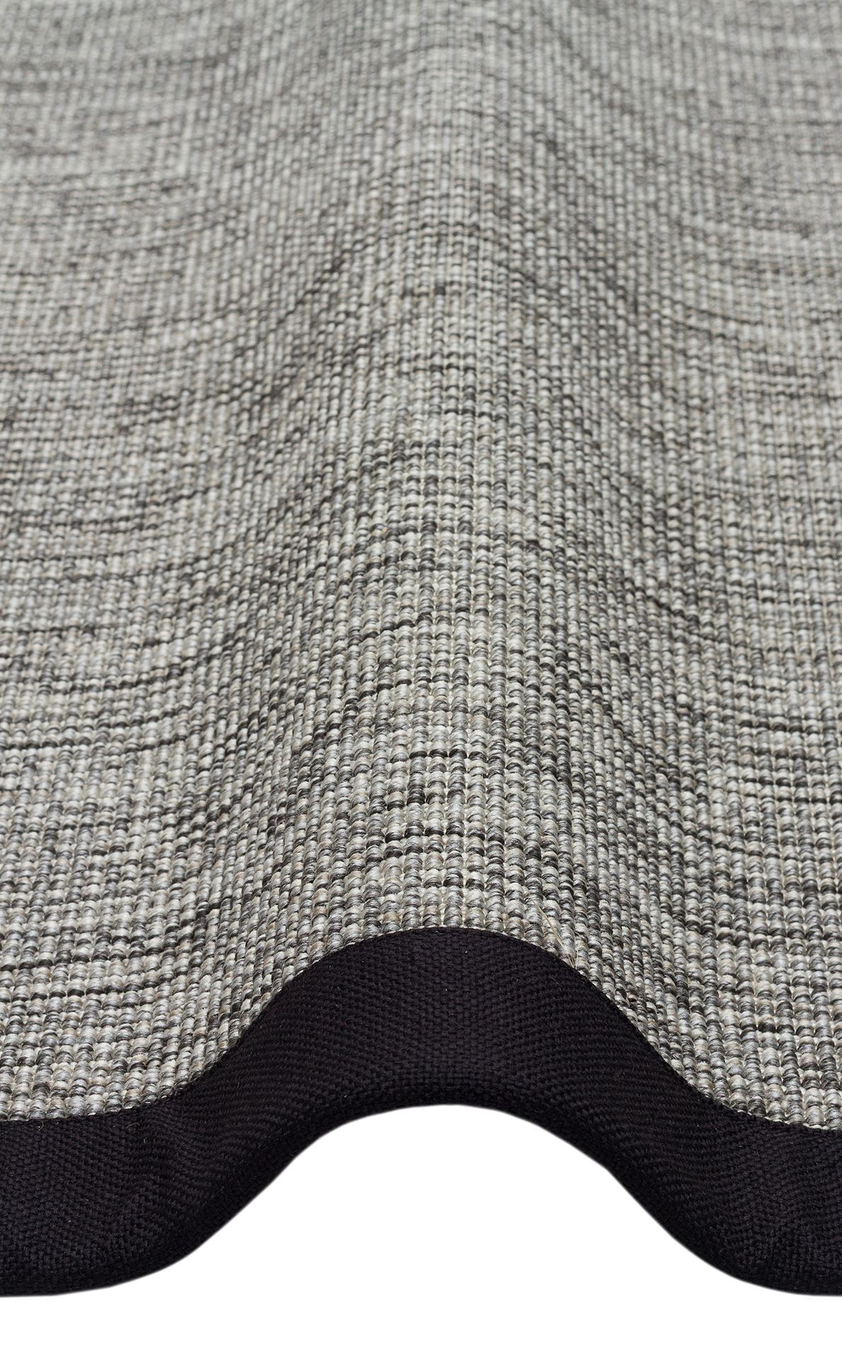 Sisal Bordur Serisi - Gri Dokuma Siyah Bordür