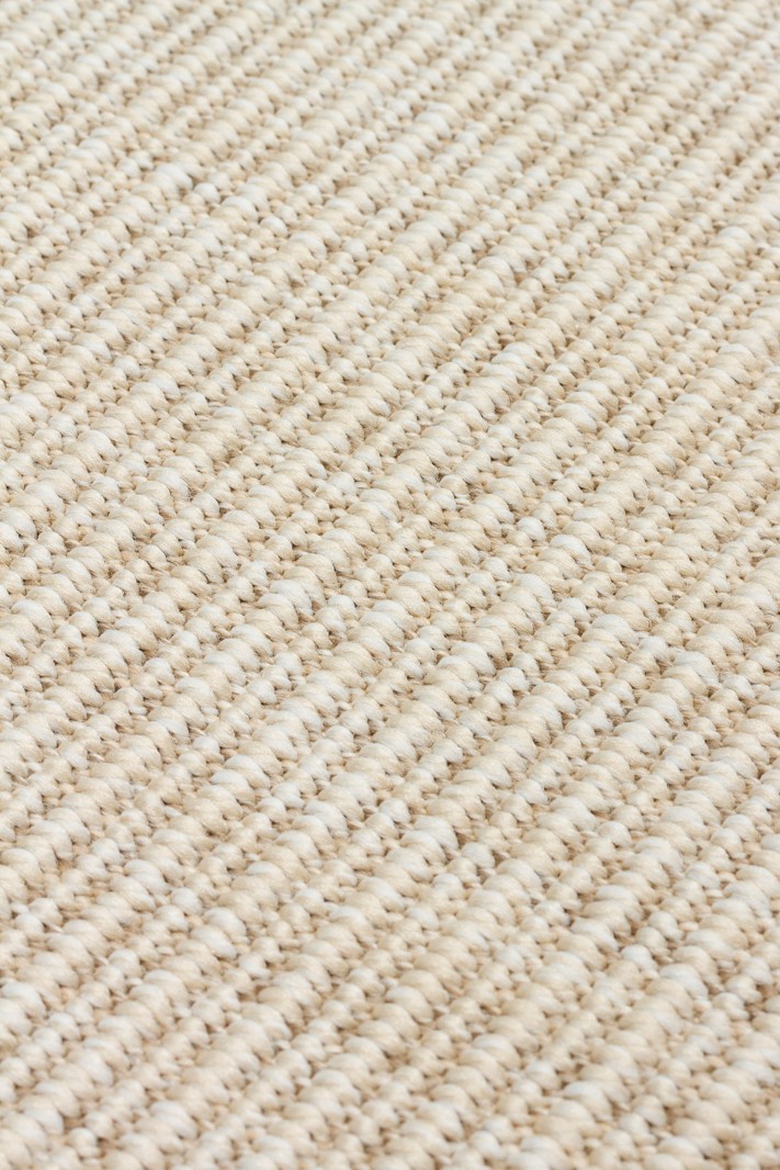 Sisal Bordur Serisi - Krem Dokuma Siyah Bordür