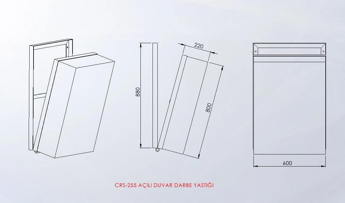 Açılı Duvar Darbe Yastığı