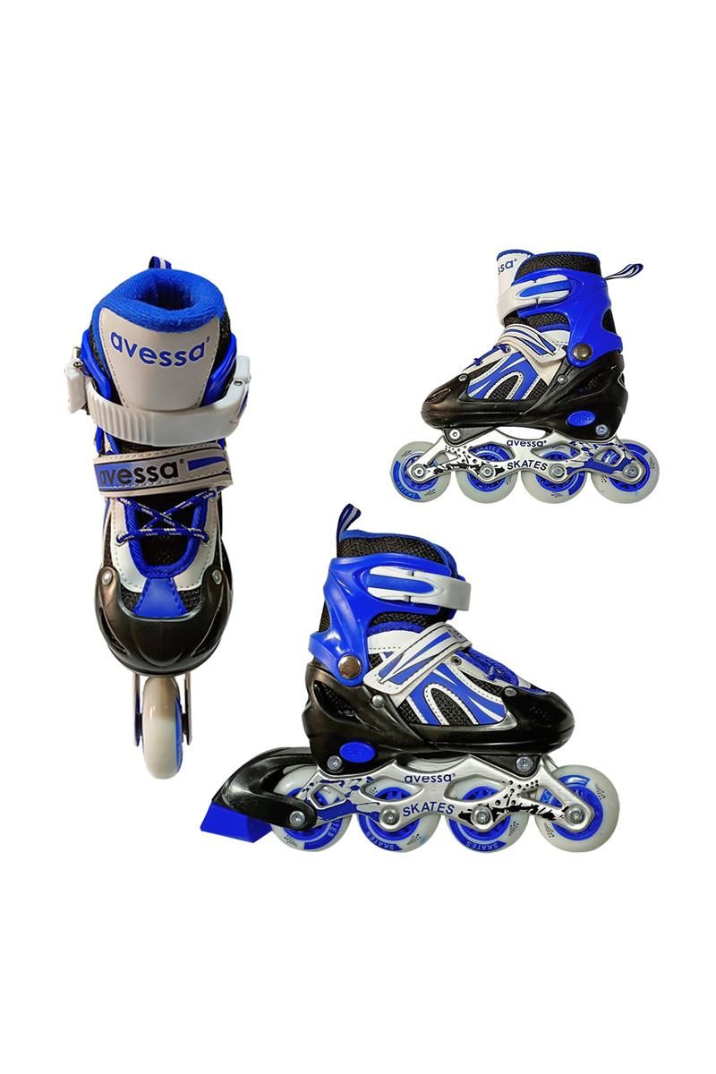 Avessa Ayarlanabilir Paten 38-41 (L) Çantalı Mavi Mds-8701