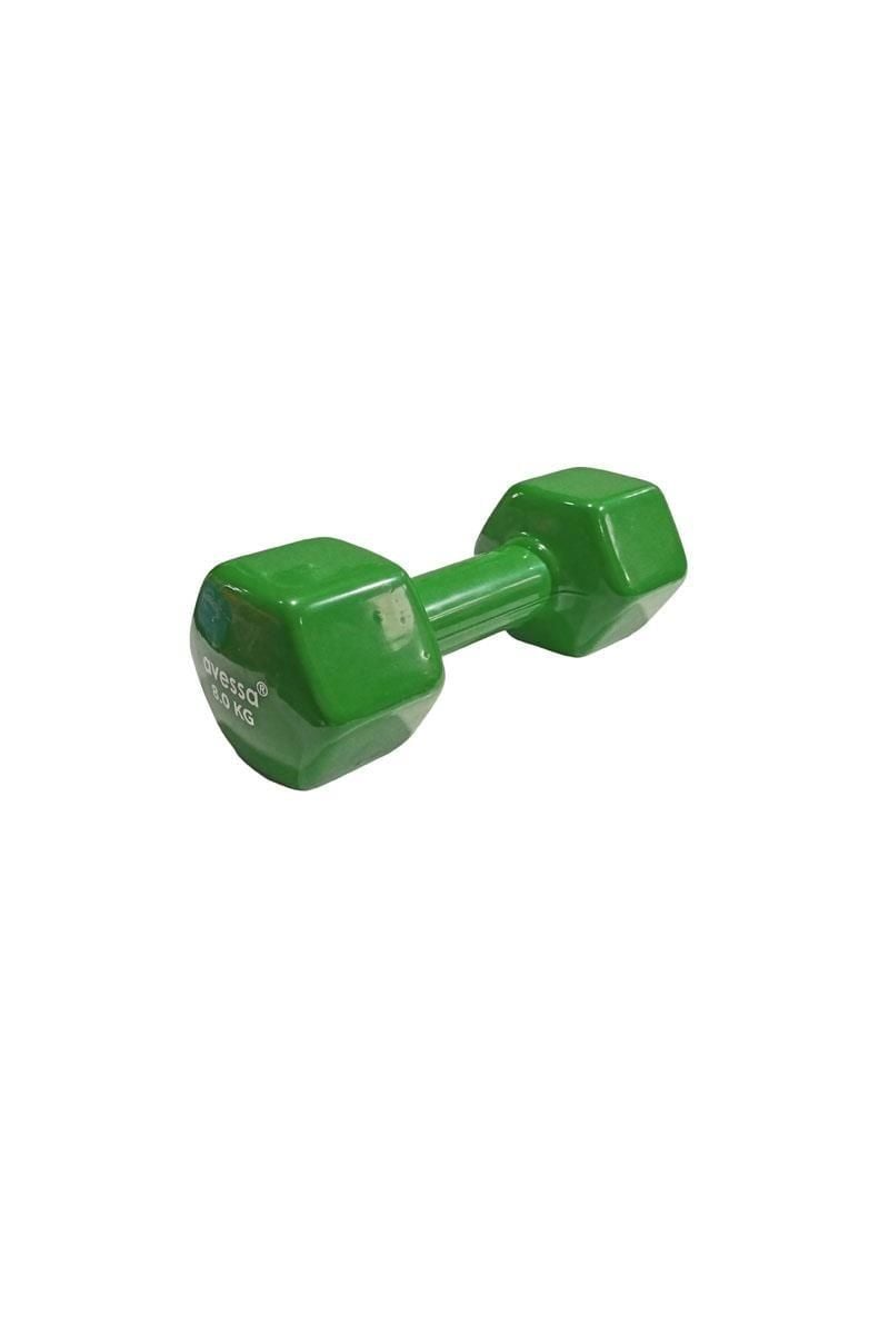 Avessa 8 Kg Vinly Kaplama Pvc Yeşil Dambıl
