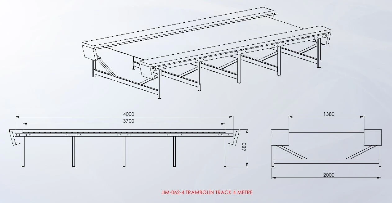 Trambolin Track 4 Metre