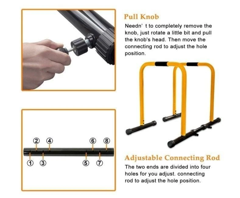 Relife Dips Station Çalışma Aleti Sarı Renkte