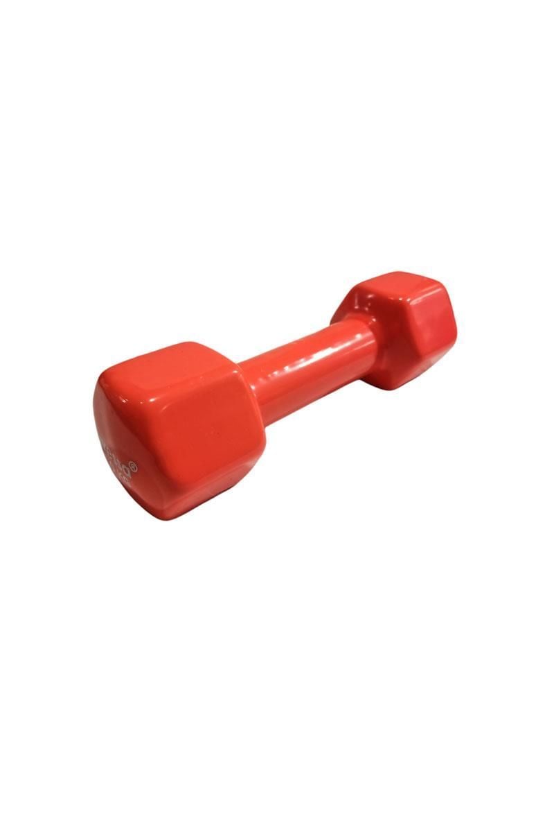 Avessa 3 Kg Vinly Kaplama Pvc Kırmızı Dambıl