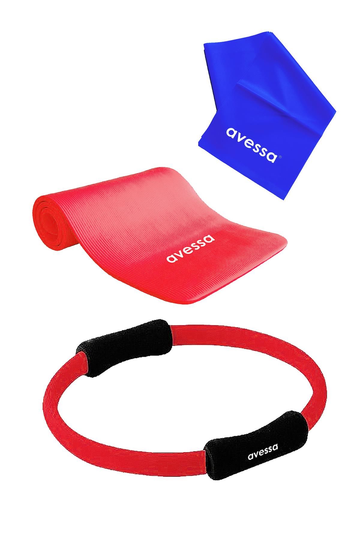 Avessa 3Lü Pilates Seti Kırmızı