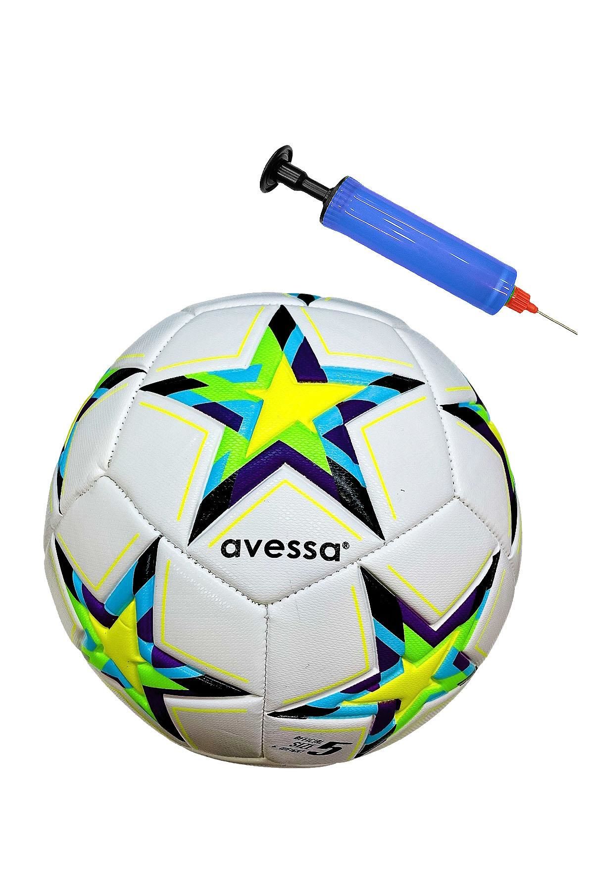 Avessa Ft800-110Sb Futbol Topu Sarı-Beyaz 4 Astar Pompalı