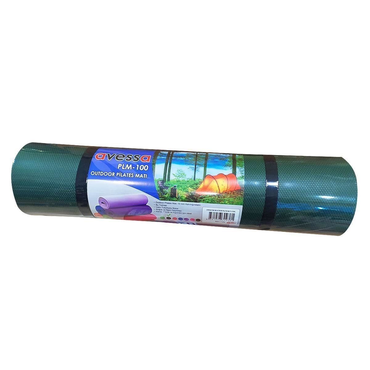 Avessa 10 Mm Outdoor Kamp Matı Pilates Matı Haki Yeşil