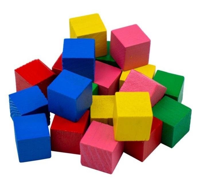 AHŞAP KÜP SETİ 12 'Lİ (5X5 CM)