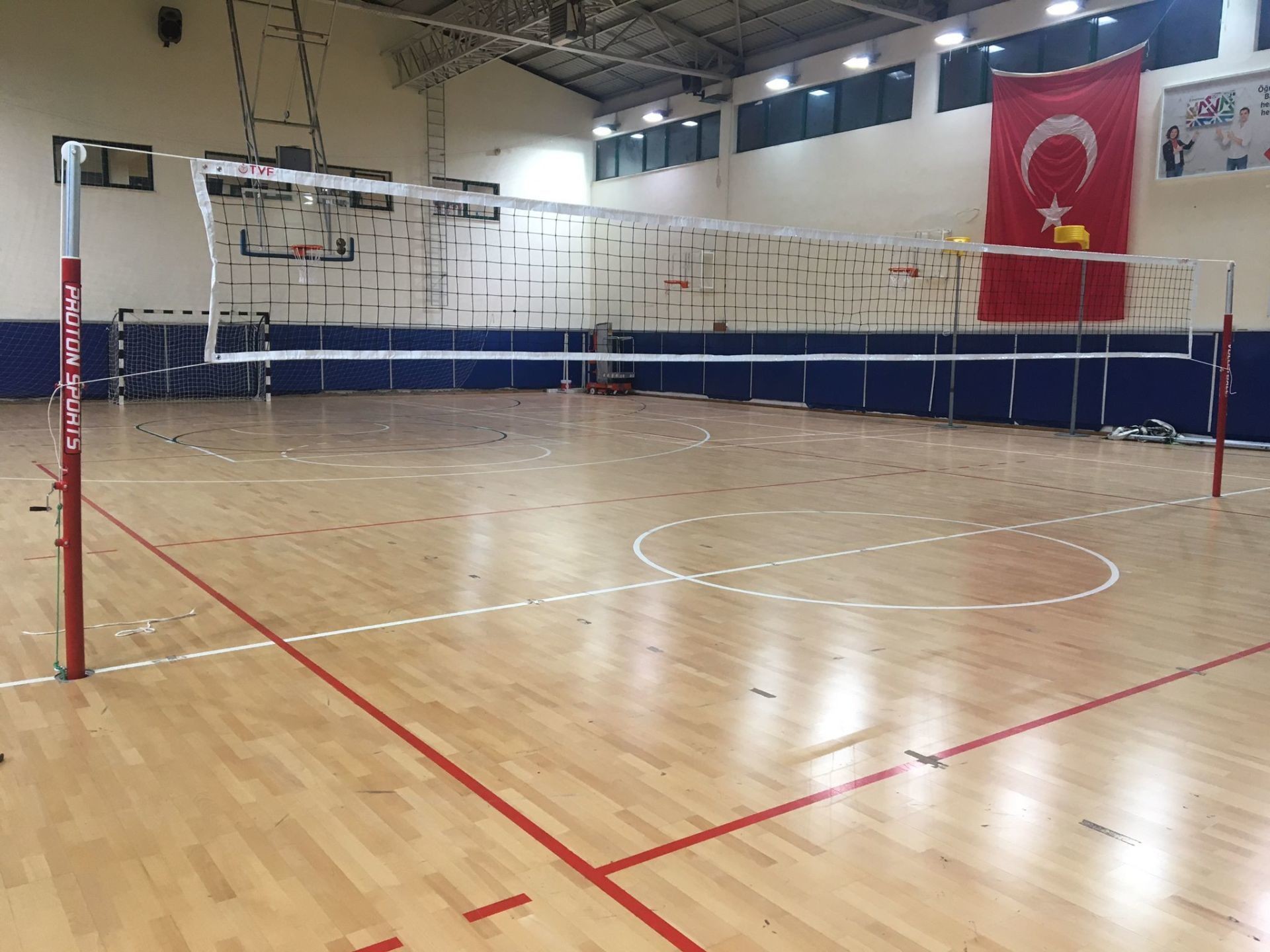 TELESKOPİK VOLEYBOL VE TENİS DİREĞİ (ORTAK DİREK)