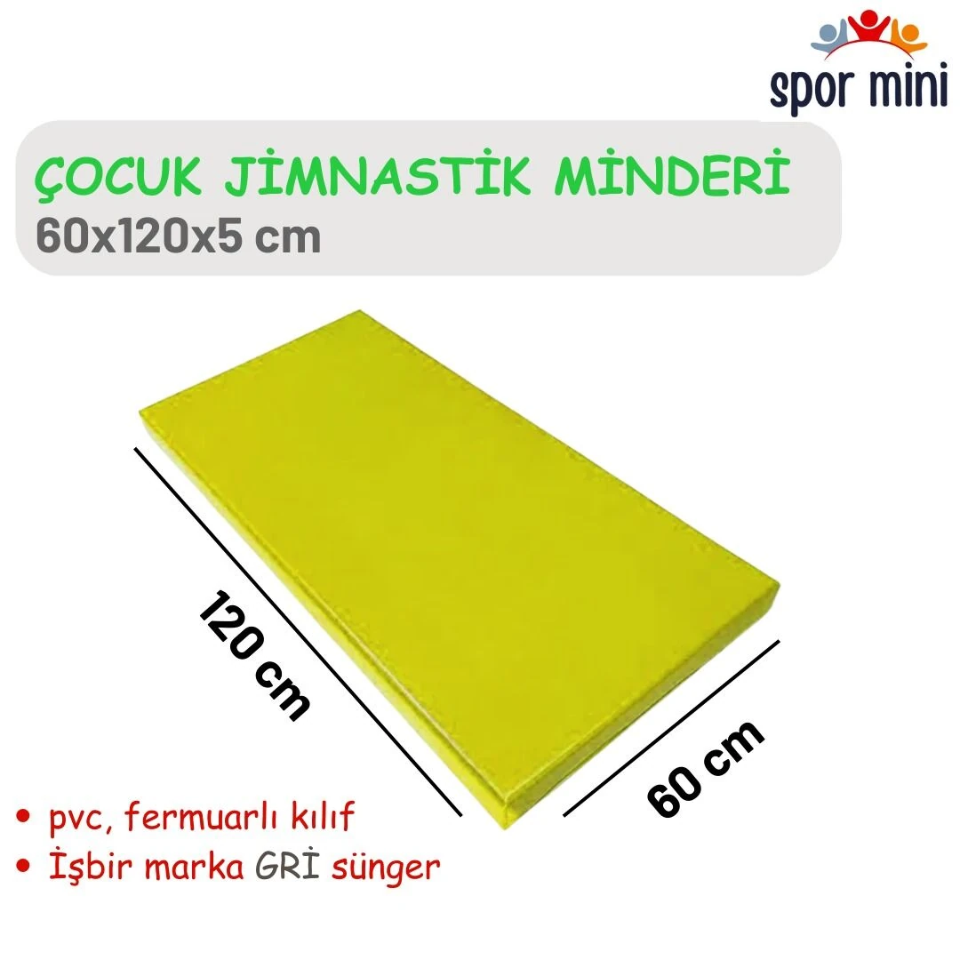 Jimnastik Minderi Sarı 60X120