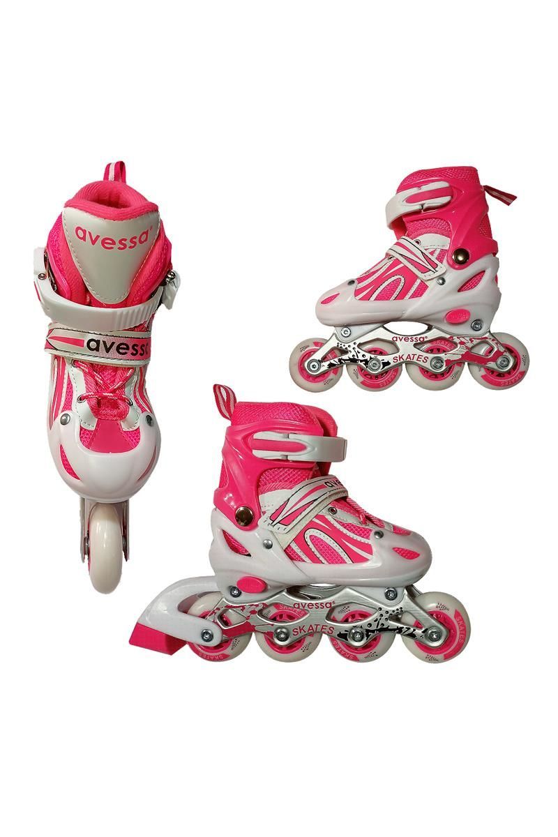 Avessa Ayarlanabilir Paten 38-41 (L) Çantalı Pembe Mds-8701