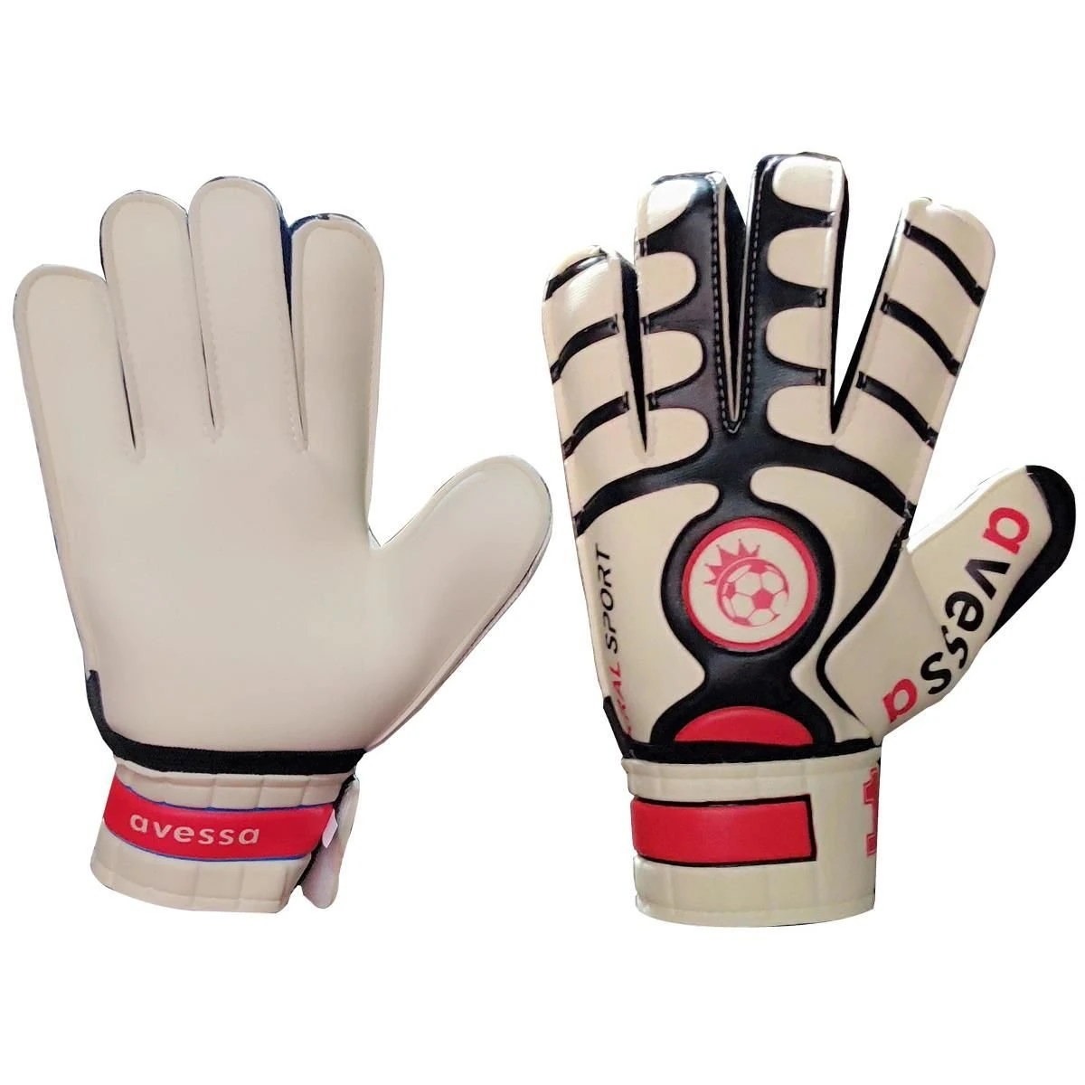 Avessa Kaleci Eldiveni Avuç İçi Lateks No9 Cırtlı Siyah