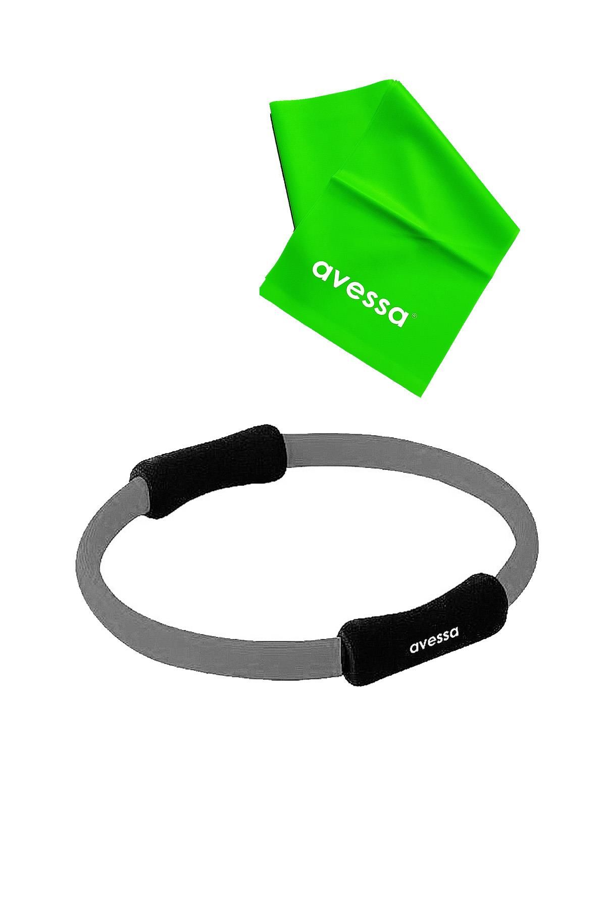 Avessa 2Li Pilates Set Gri