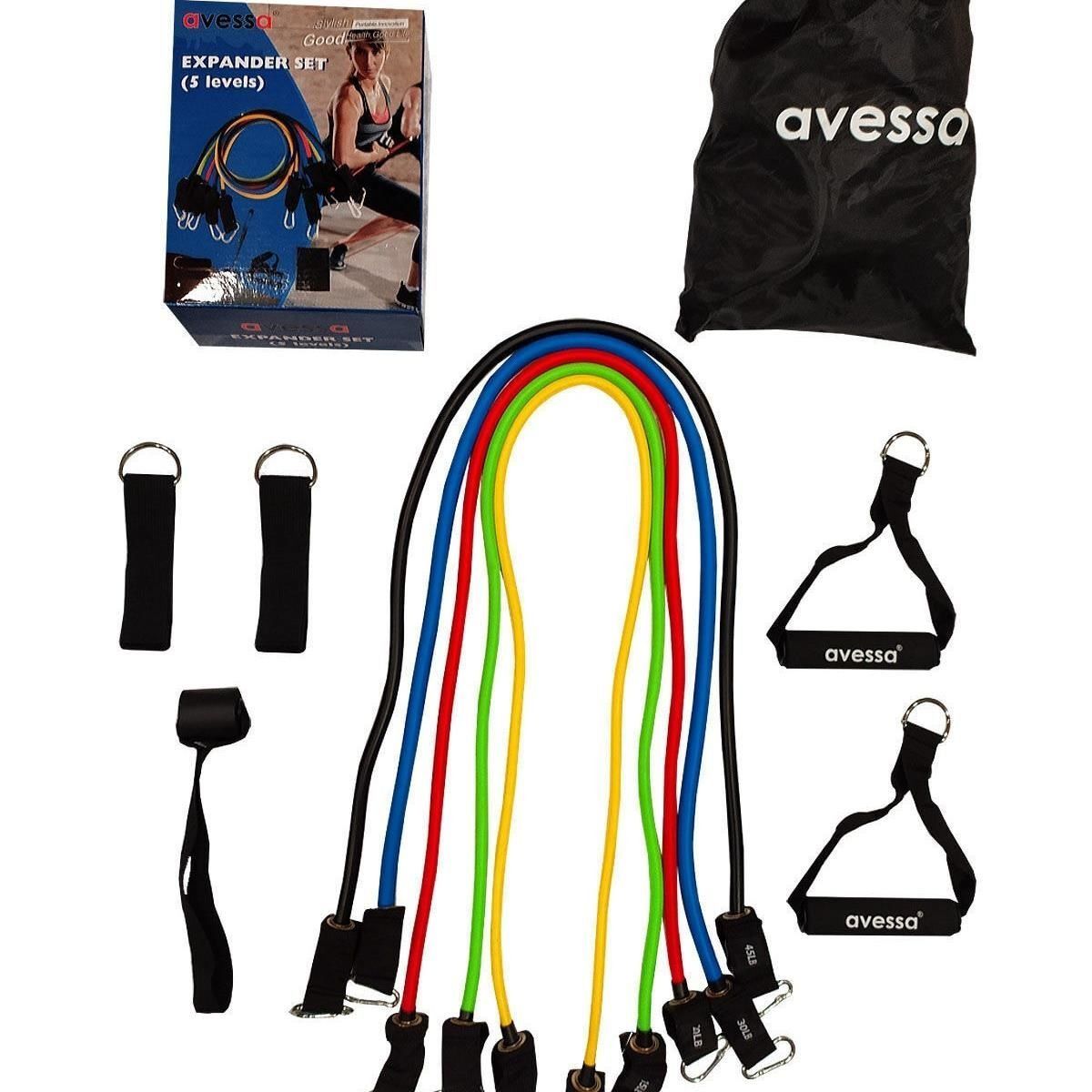 Avessa Esc-500 5'Li Egzersiz Çalışma Lastiği Seti