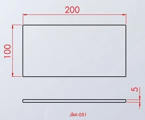 Standart Jimnastik Minderi Kumaş Mavi 100X100X5
