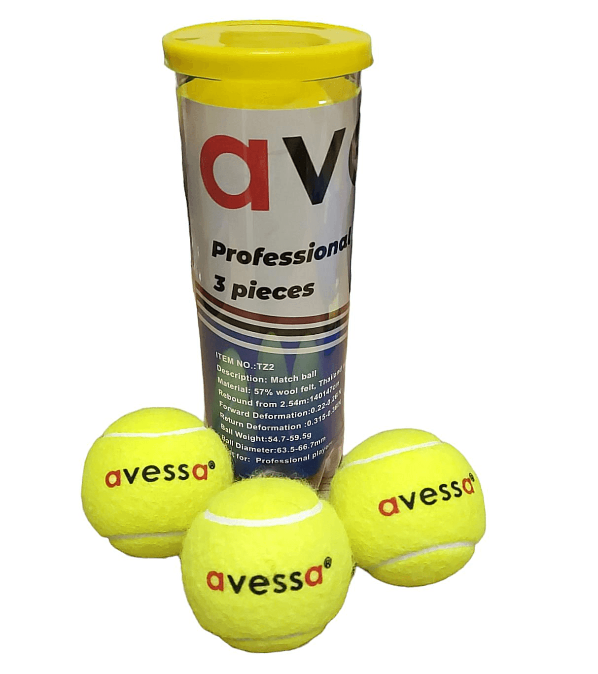 Avessa Tt-800 Maç Tenis Topu 3Lü Tüpte
