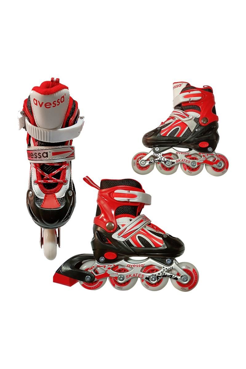 Avessa Ayarlanabilir Paten 38-41 (L) Çantalı Kırmızı Mds-8701