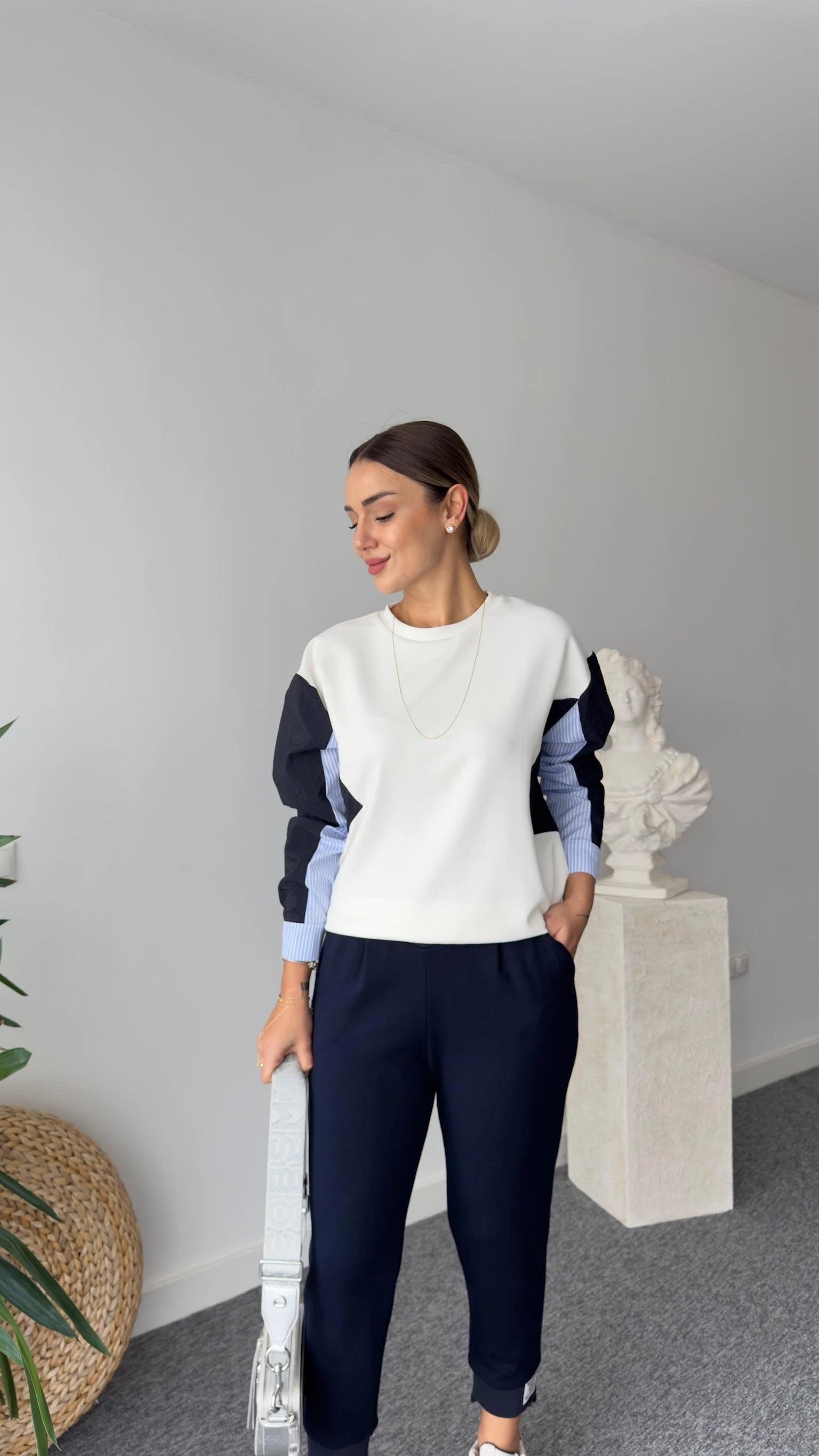 Edwin Kolları Paraşüt Detaylı Modal Sweat