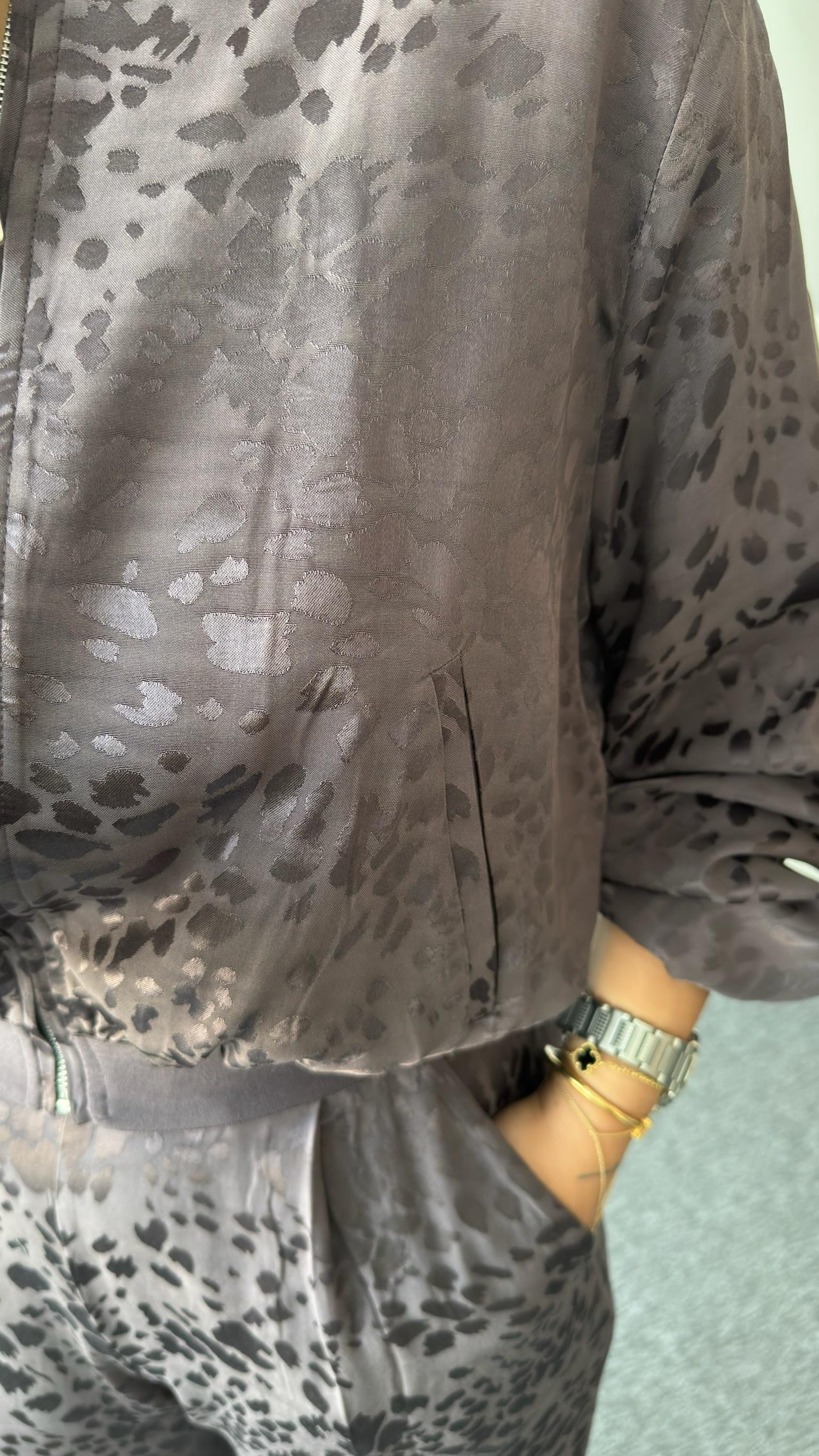 Malin Benekli Bomber Ceket