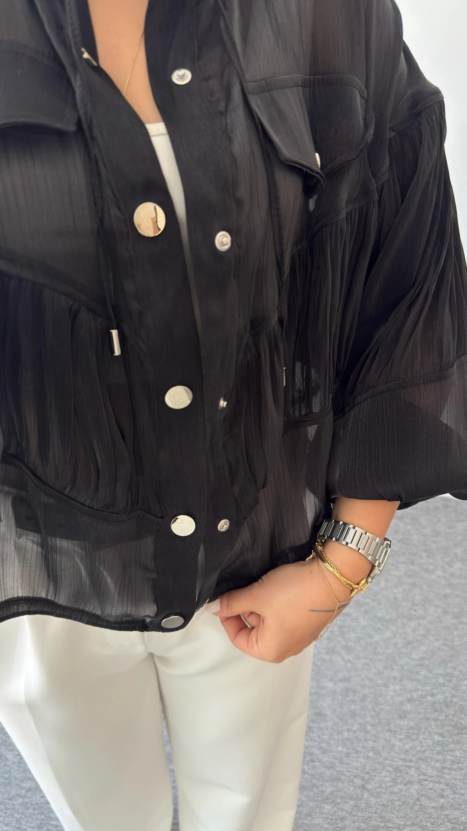 Roza Tasarım Organze Ceket