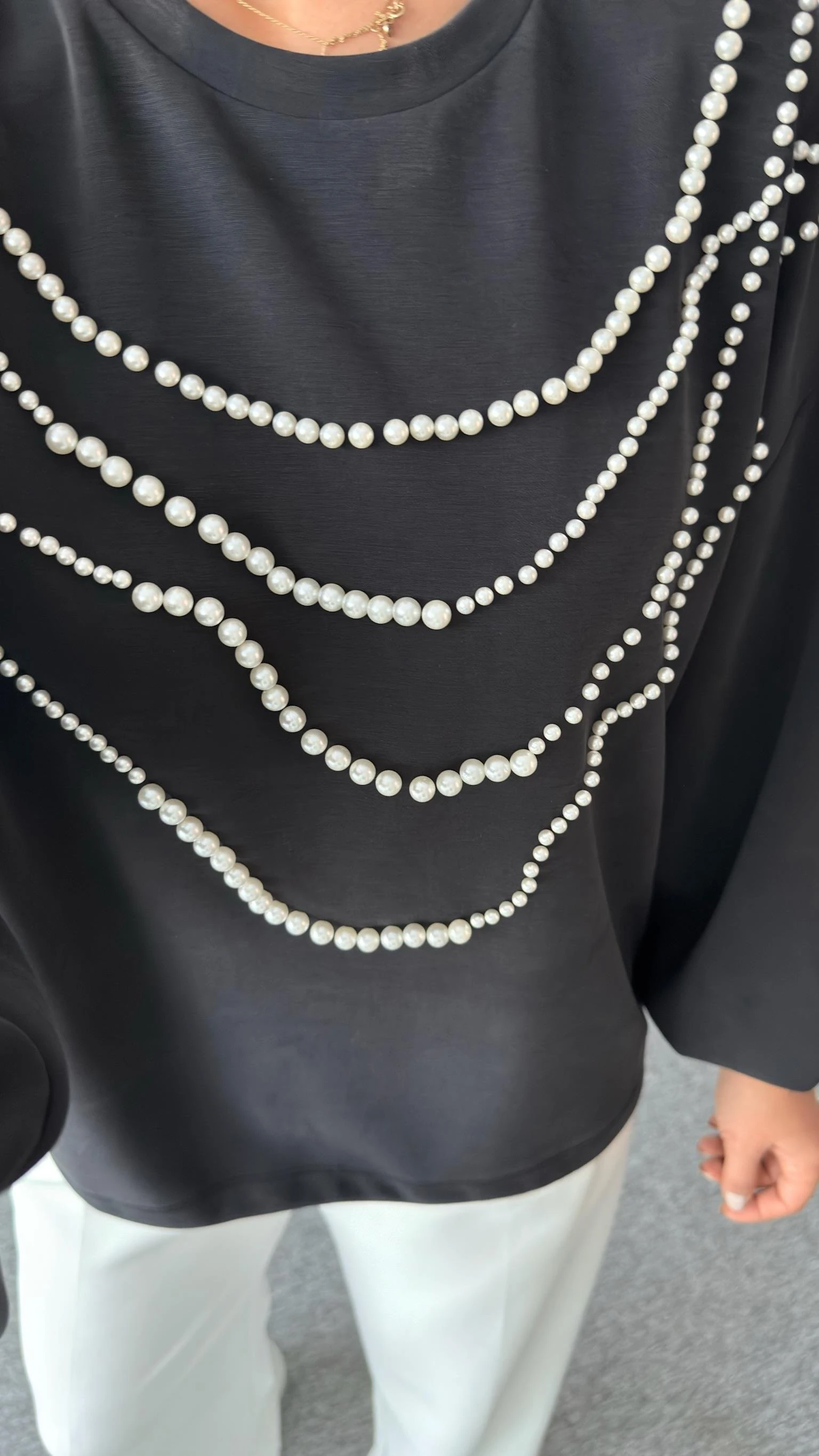 Avery İnci Detaylı Premium Modal Sweatshirt