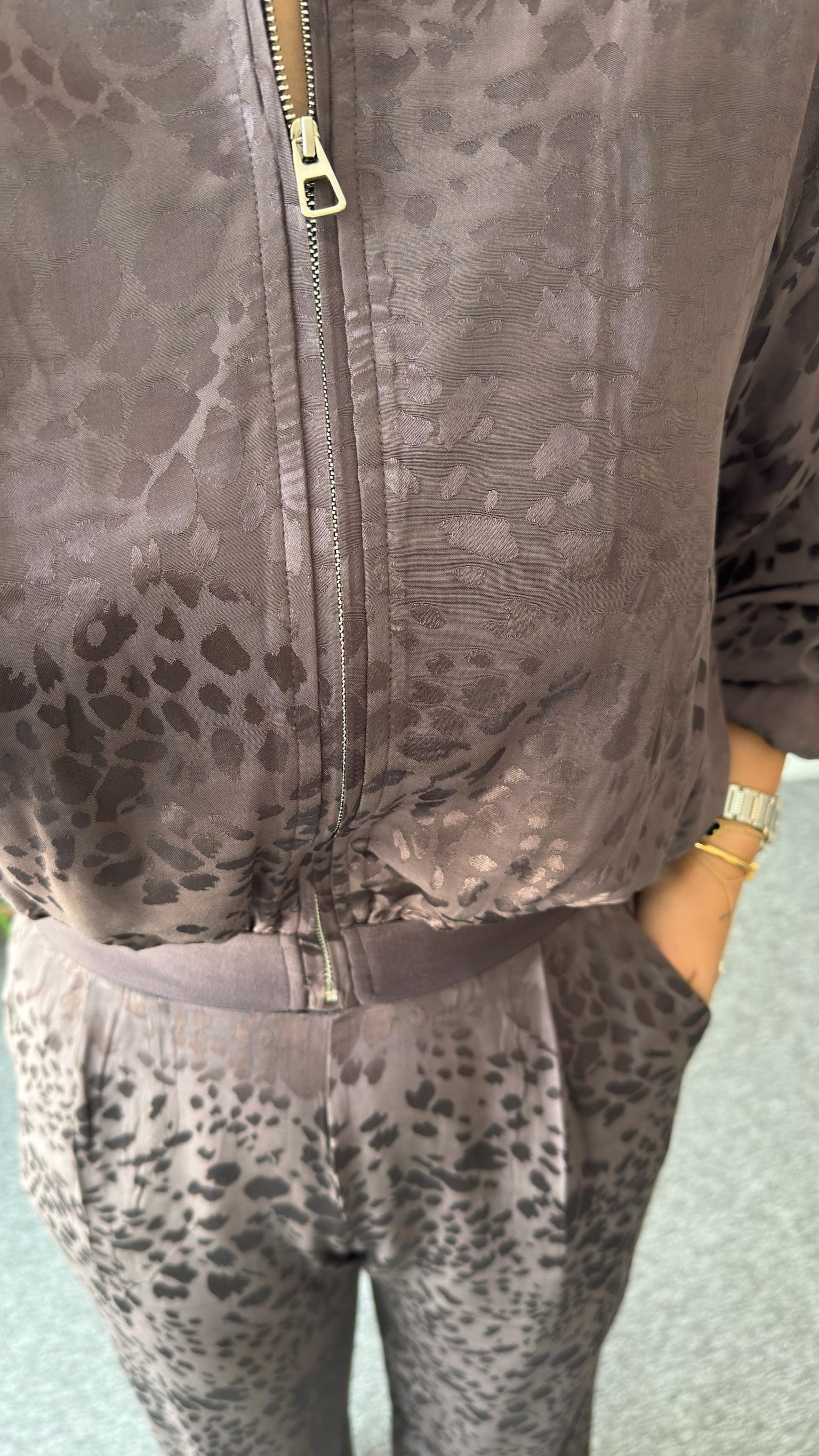 Malin Benekli Bomber Ceket