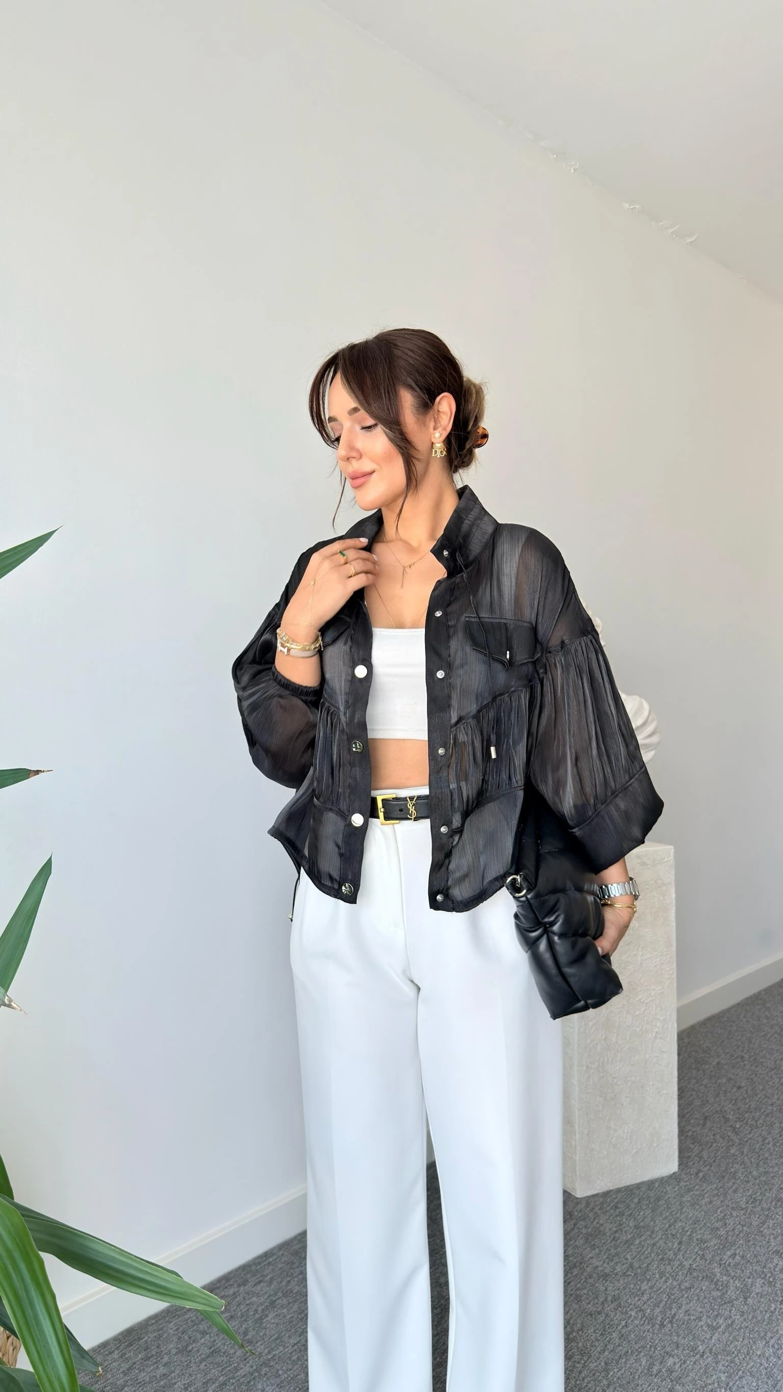 Roza Tasarım Organze Ceket