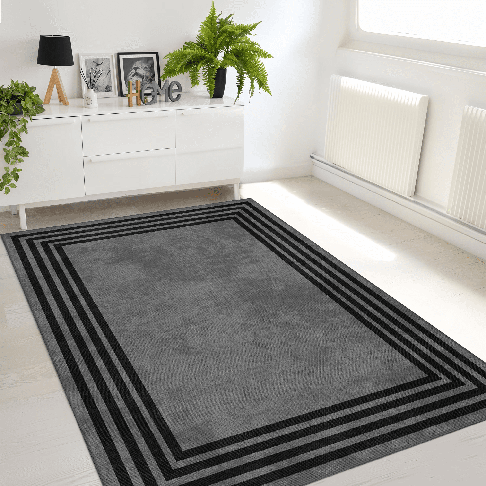 Dijital Baskı Yıkanabilir Kaymaz Taban Dekoratif Salon Mutfak Halısı Yolluk E1002
