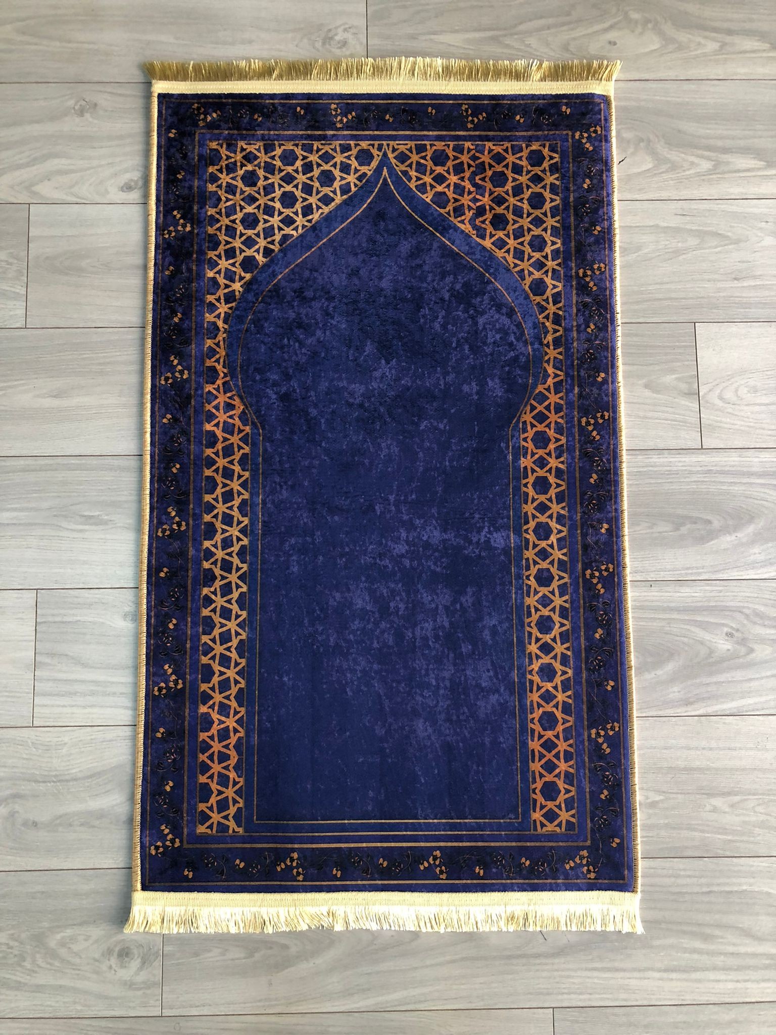 Kaymaz Deri Taban Makinede Yıkanabilir Dijital Baskılı Seccade SC1012 70x120cm