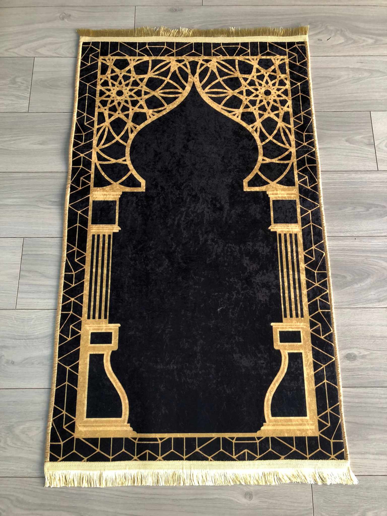 Kaymaz Deri Taban Makinede Yıkanabilir Dijital Baskılı Seccade SC1010 70x120cm