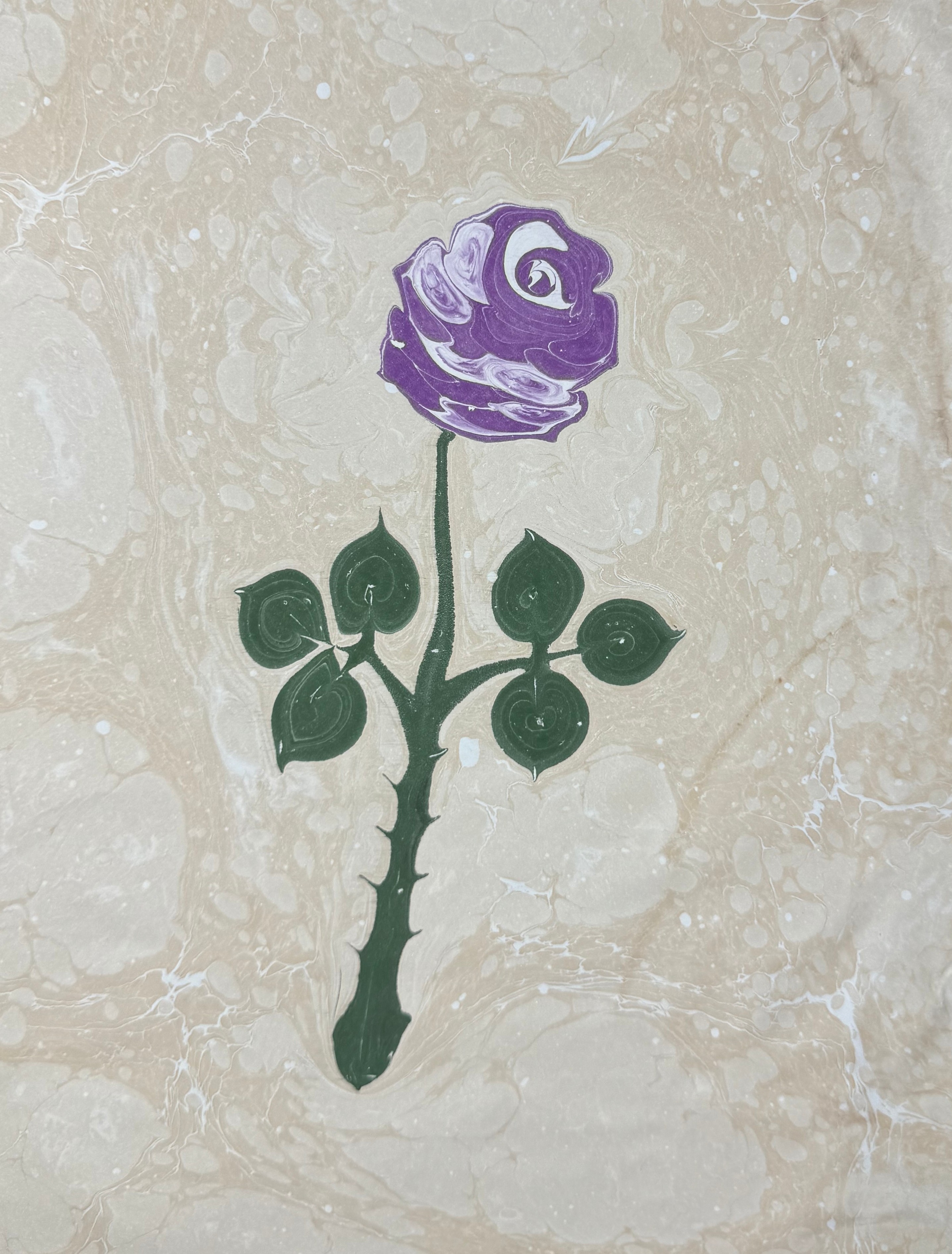 Art Purple Rose