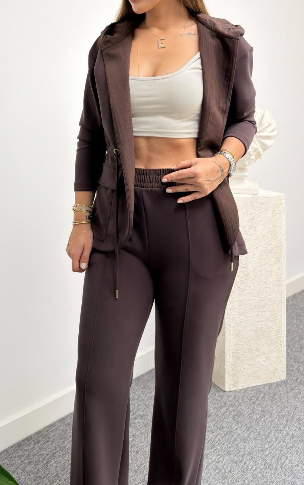 DİLVİN Yüksek Bel Pilili Pantolon