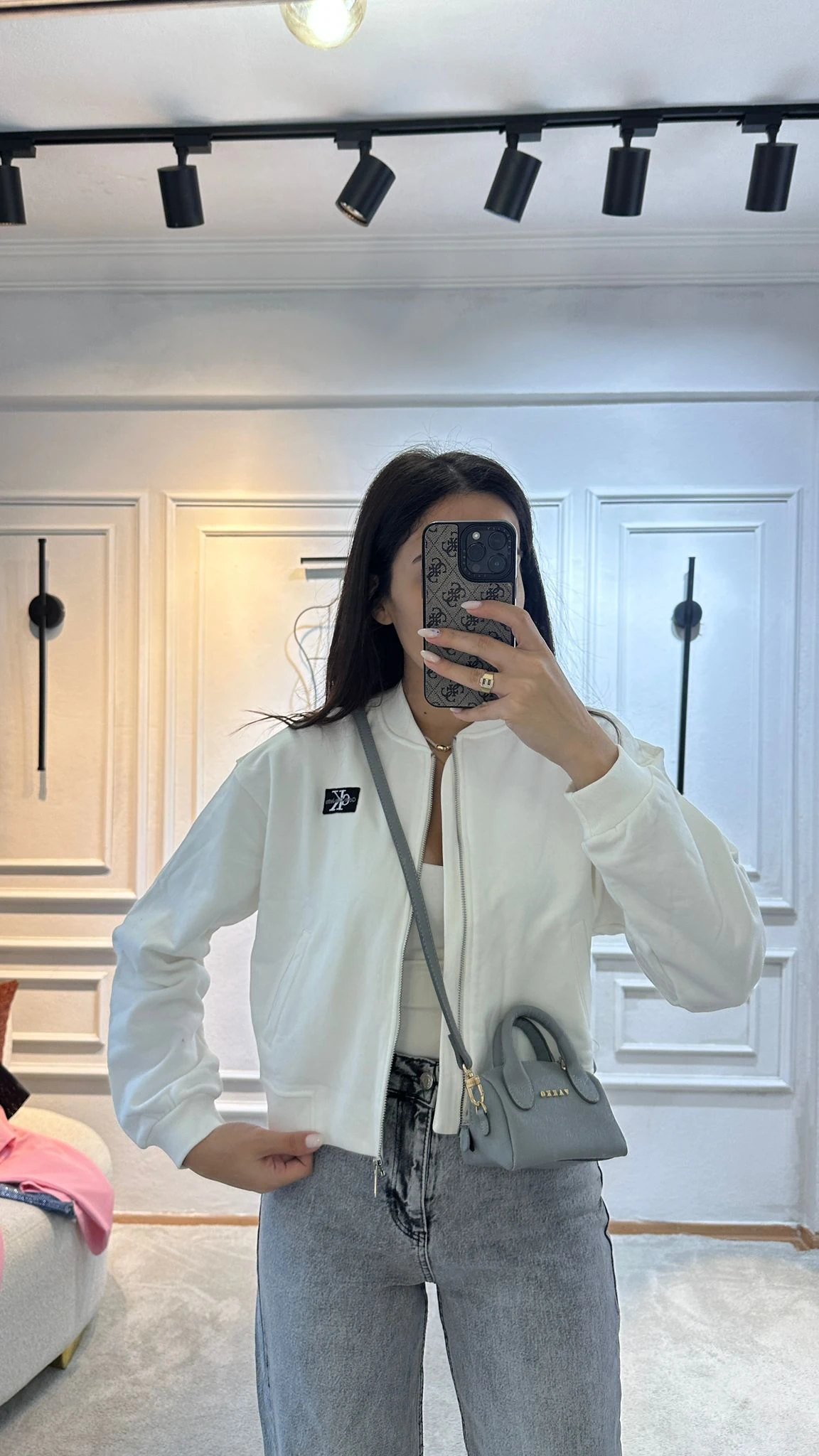 Ck Bisiklet Yaka Fermuarlı Sweat Ceket