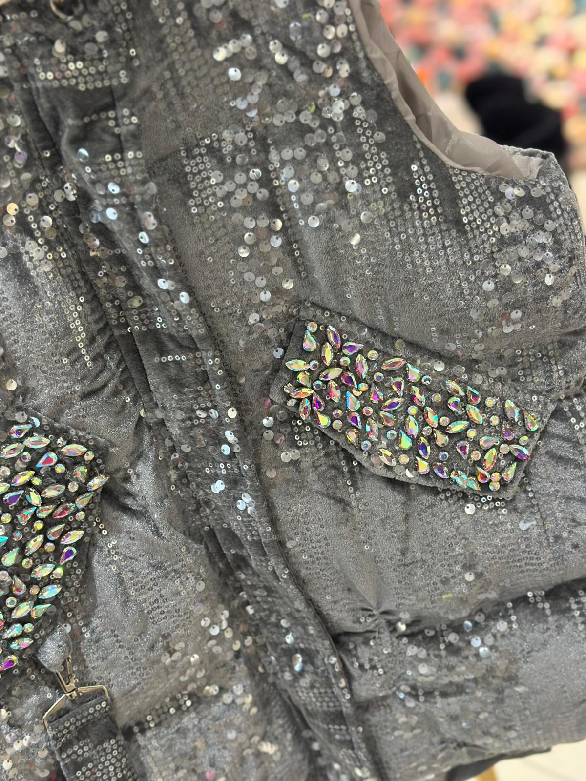 İthal Pullu Taşlı Şişme Yelek