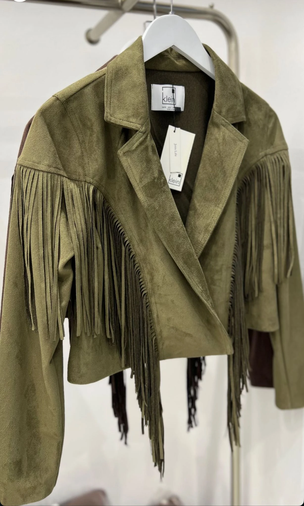 Saçaklı Süet Ceket