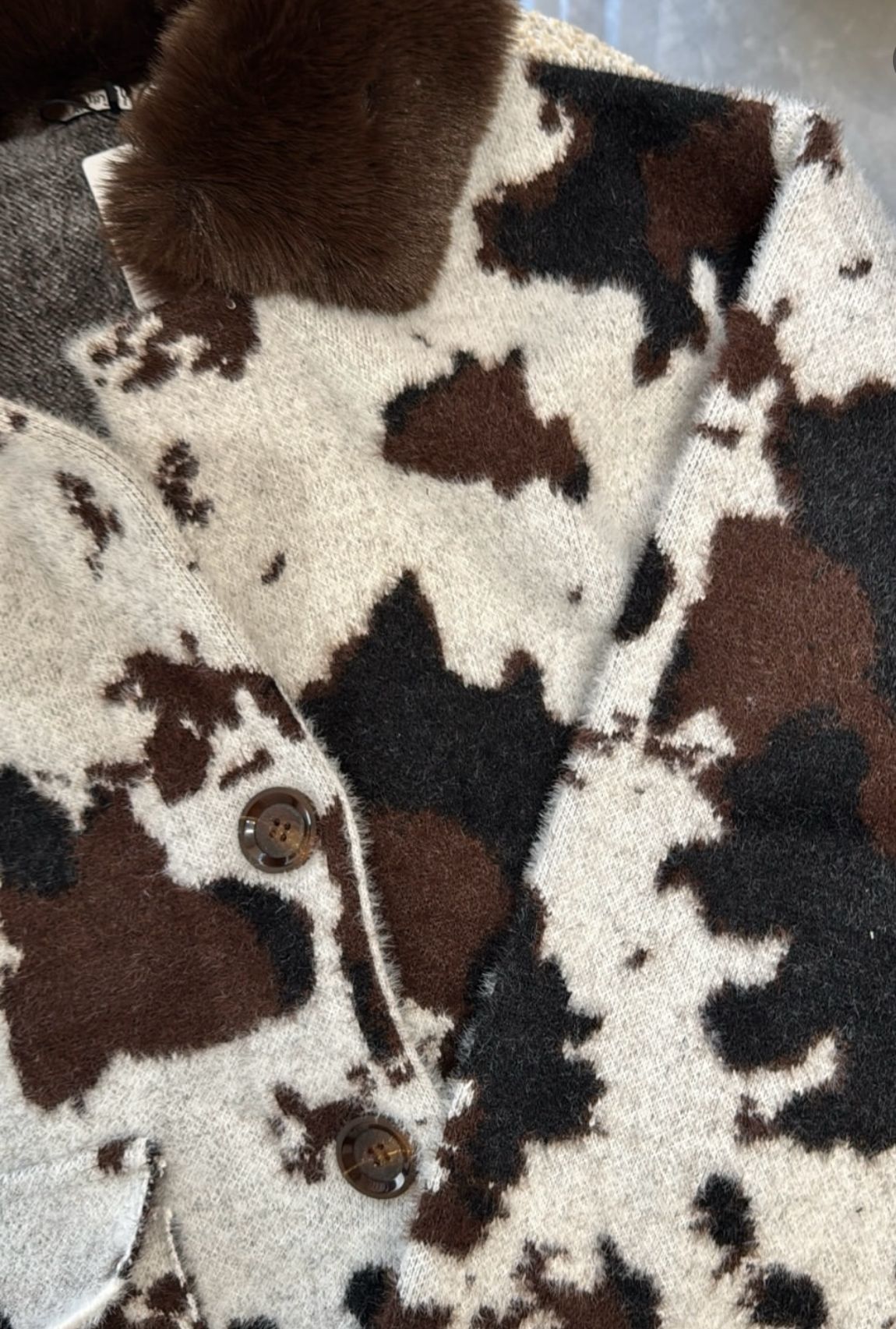 Yaka Kürklü Angora Ceket