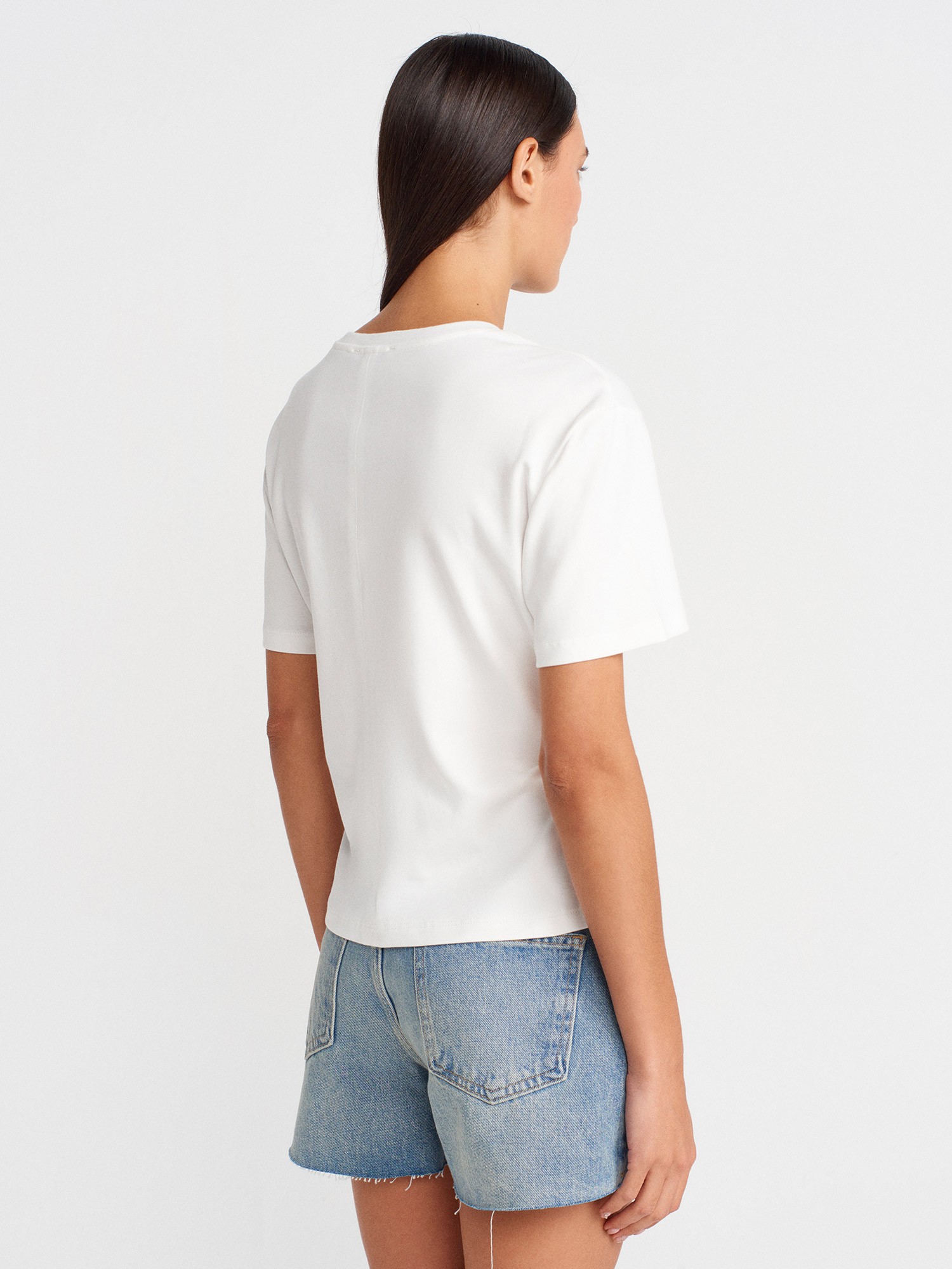 Dilvin Yırtmaçlı Tshirt