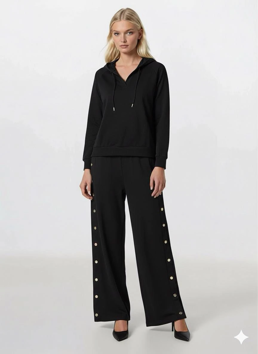 Bymn Kapüşonlu Ve Çıtçıtlı Modal Takım