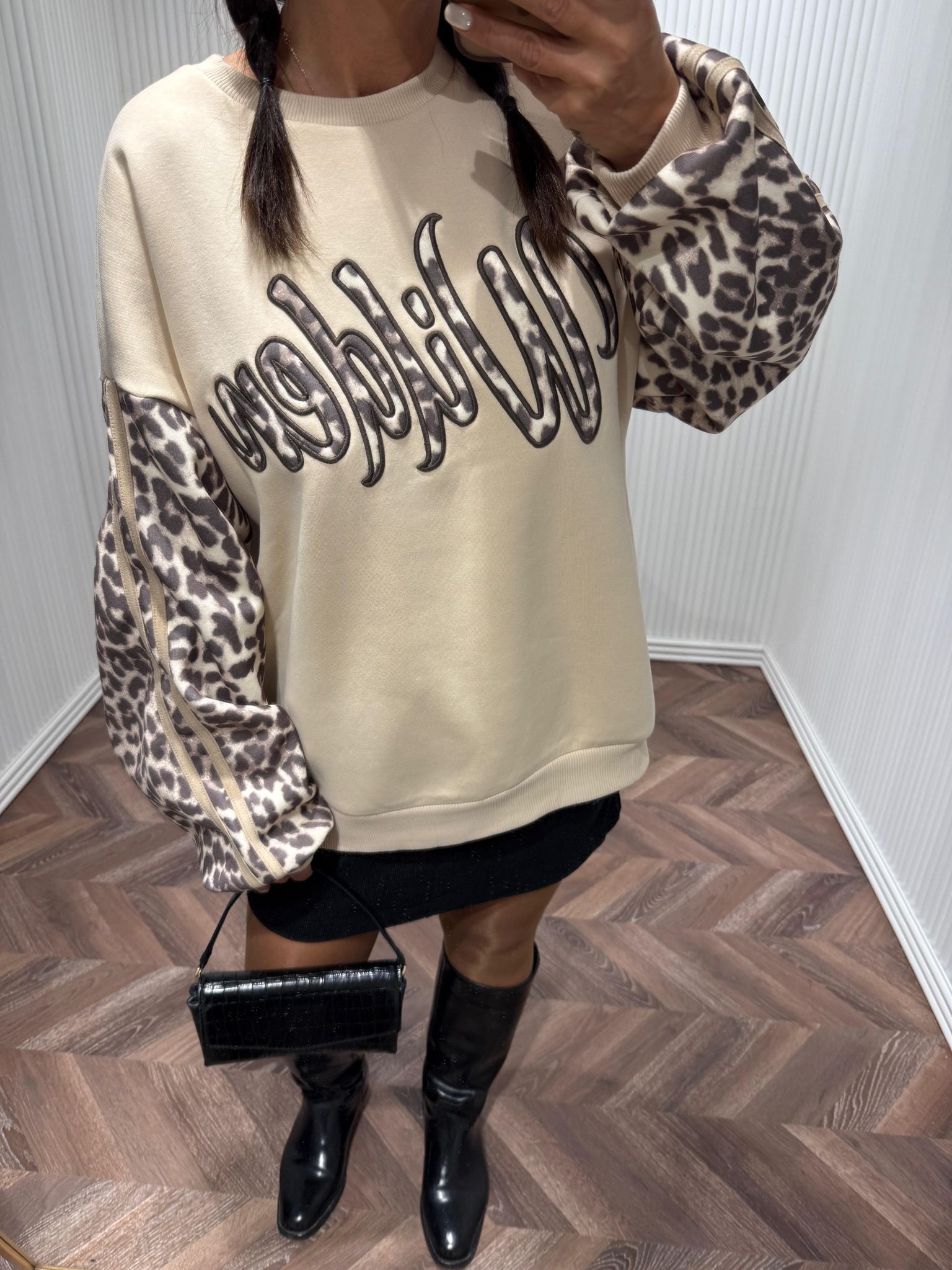 Leopar Oversize Sweat 