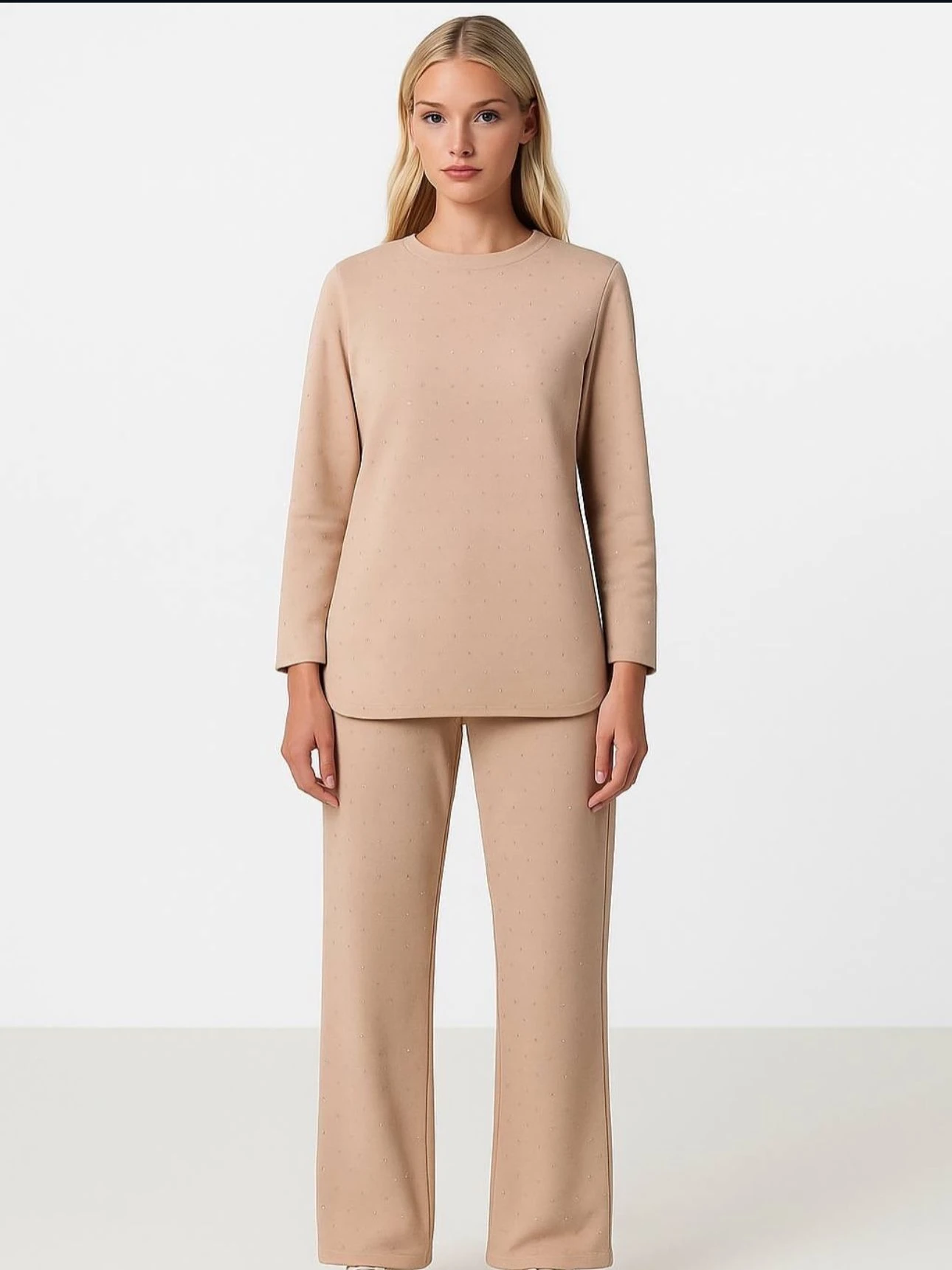 Bymn Taşlı Modal Eşofman Takım