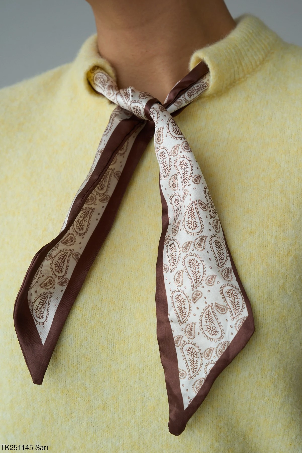 Yünlü Flarlı Kısa Kol Bluz