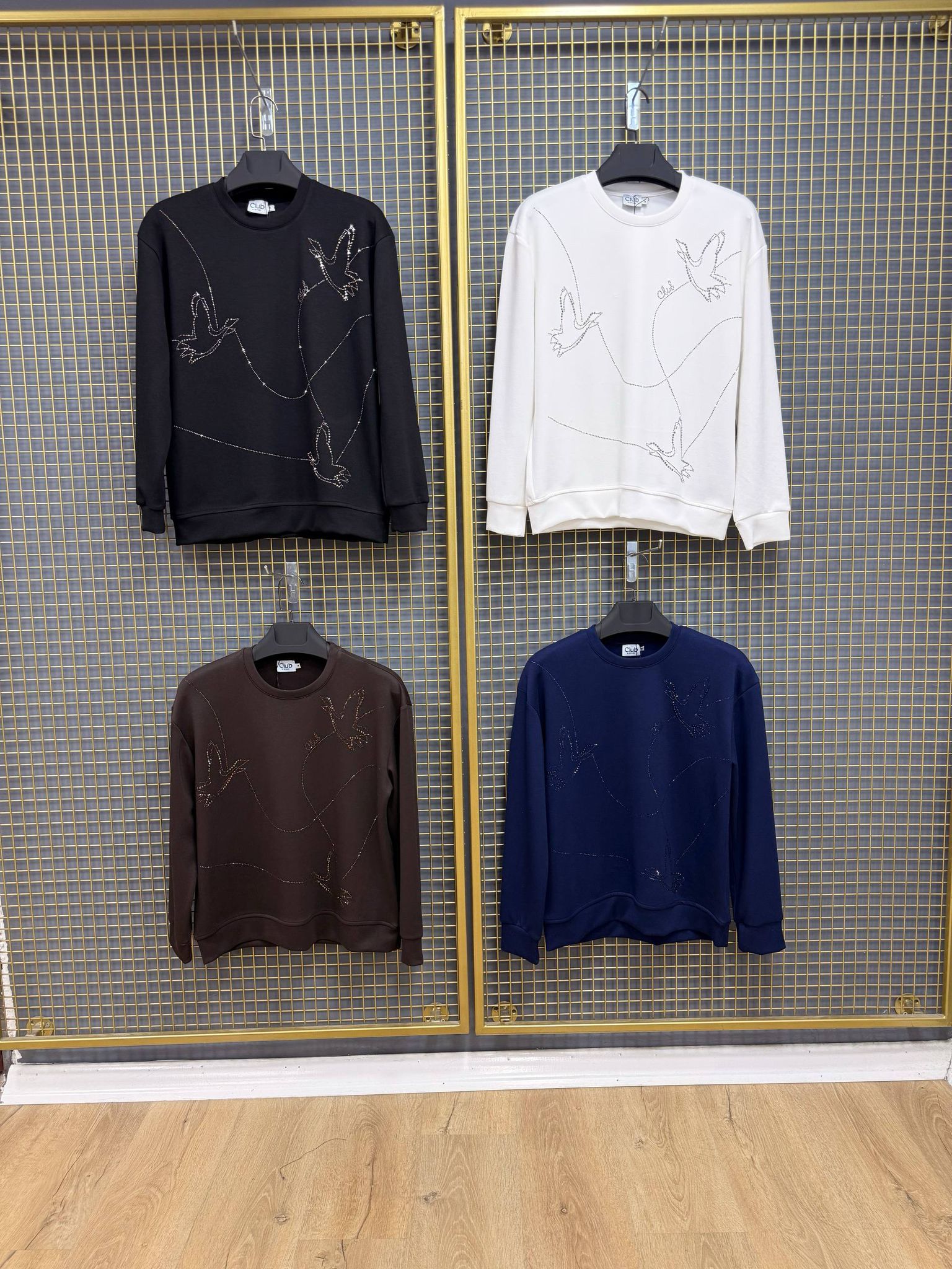 Bymn Taş Dokulu Modal Sweatshirt