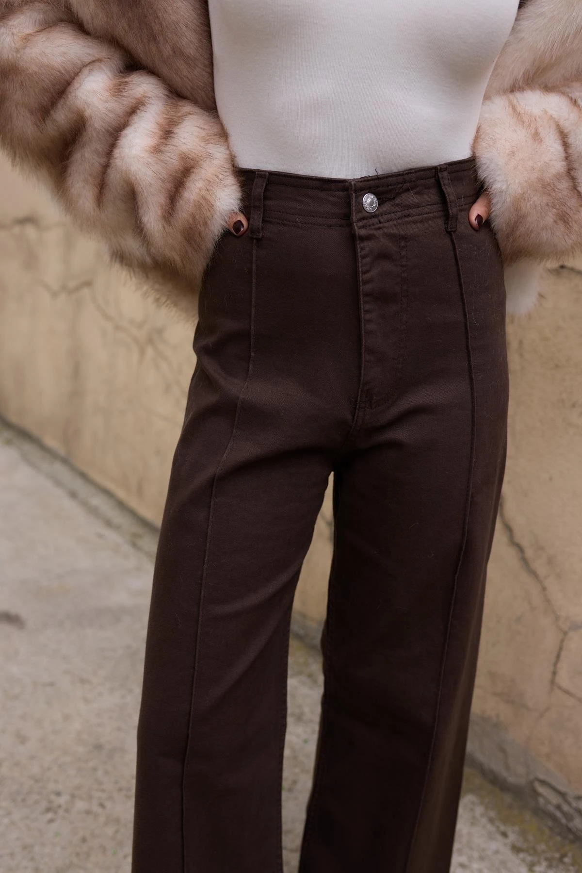 Çima Dikişli Kot Pantolon