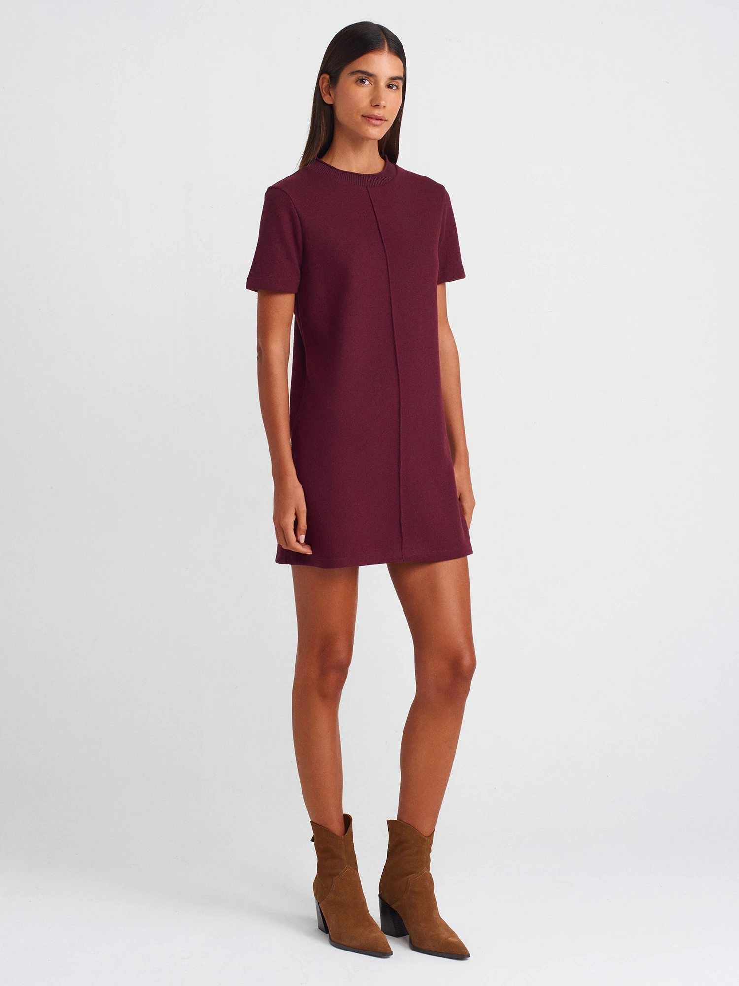 Dilvin Yumuşak Mini Elbise