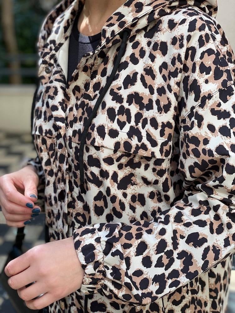 Leopar Çıtçıtlı Trench