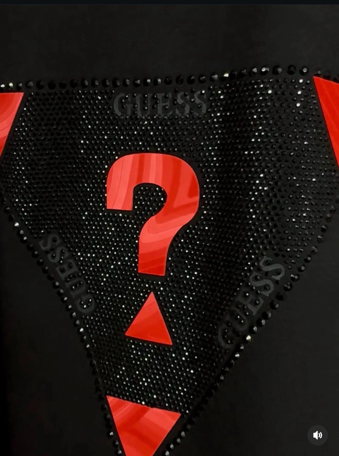 Guess Full Taş Ve Fleksi Baskı Sweatshirt