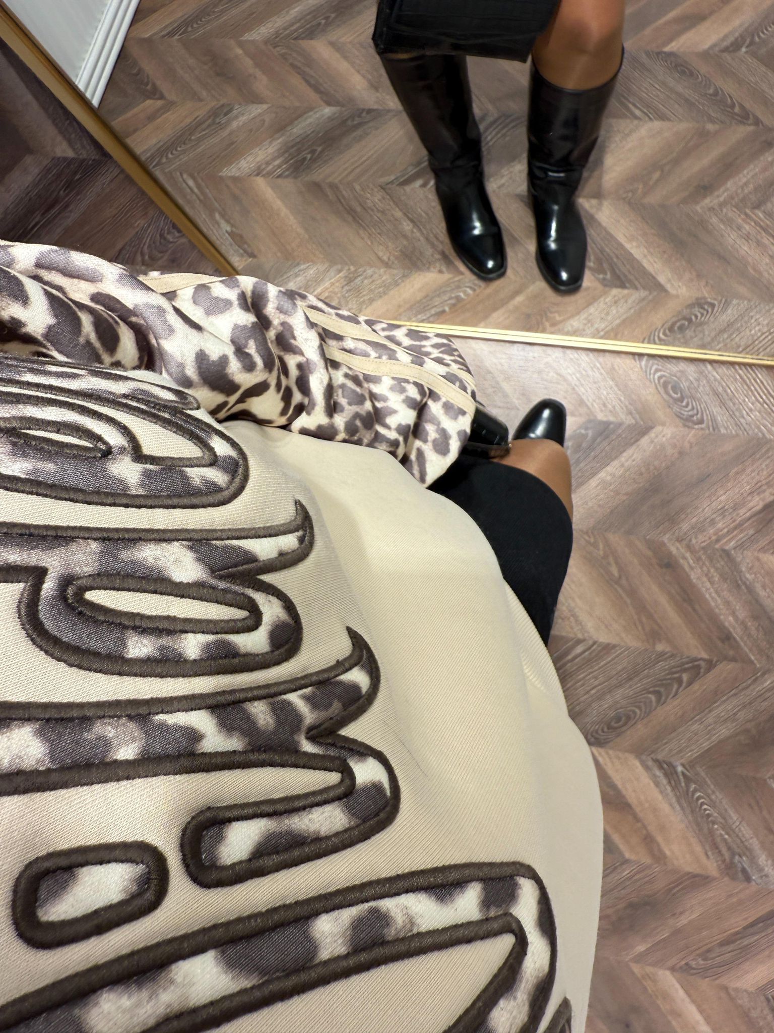 Leopar Oversize Sweat 