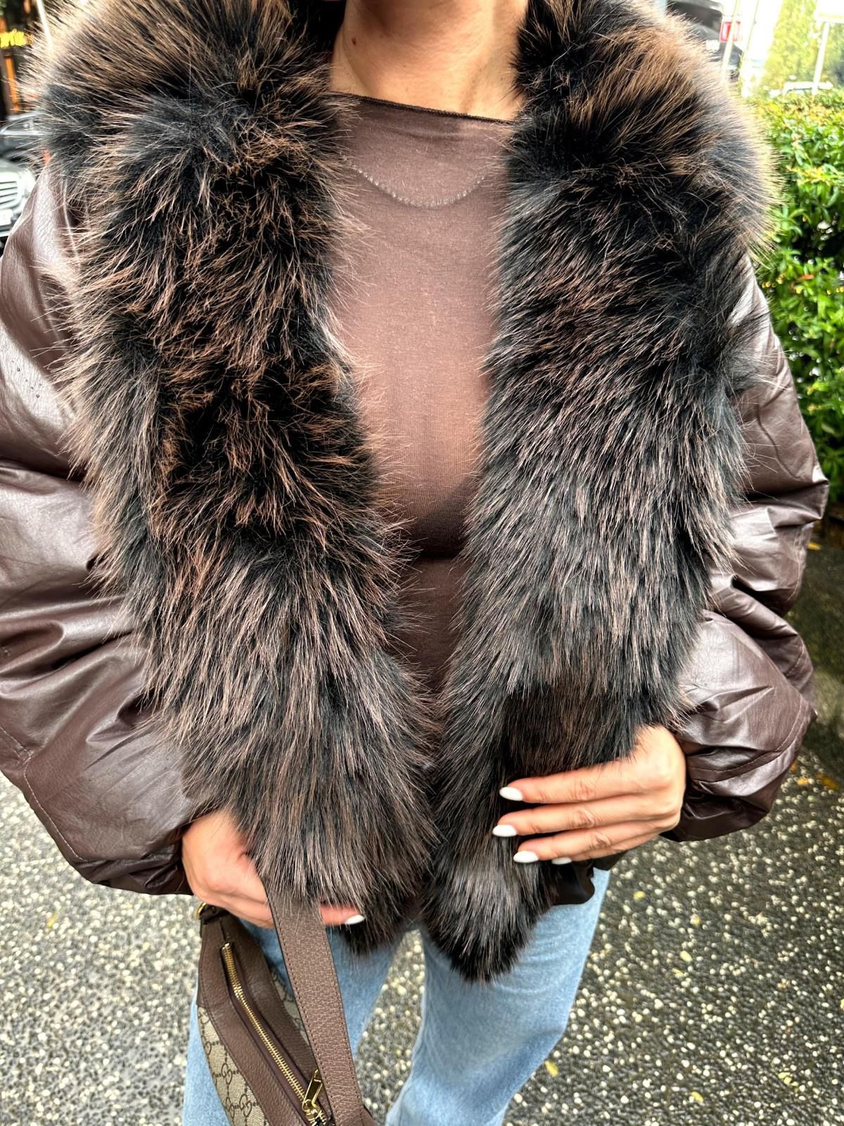 Premium Yaka Kürklü Şişme Mont