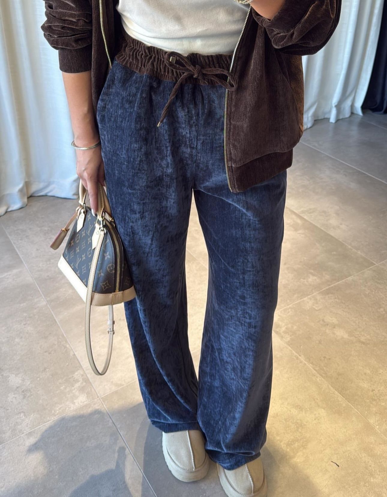 Kapüşonlu Sweat Kadife Takım