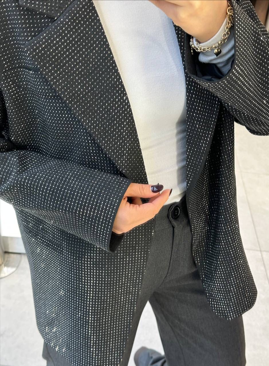 Taşlı Blazer Ceket